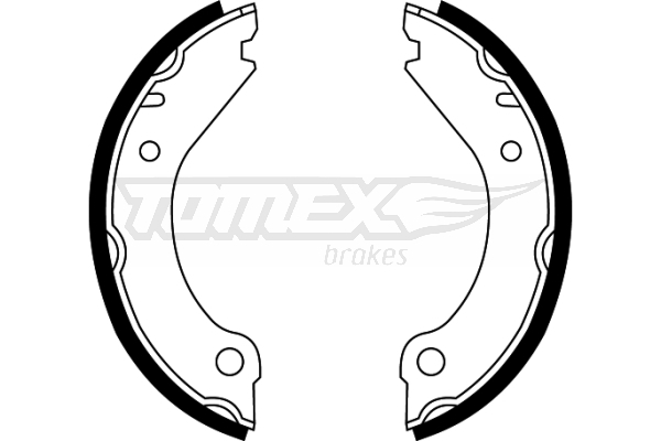 Sada brzdových čelistí TOMEX Brakes